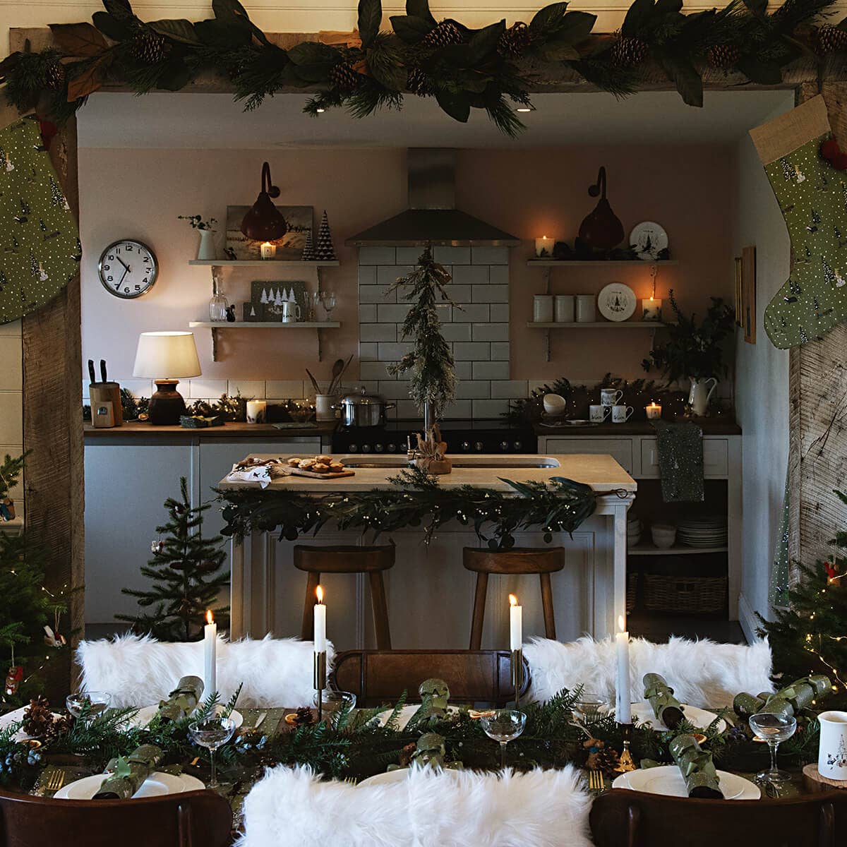 Festive Forest Christmas Stocking