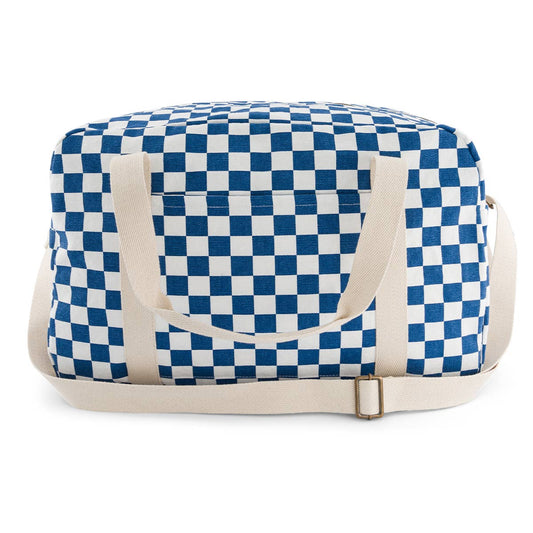 RAPHAEL DIAPER BAG - WEEKEND BAG CHECKERBOARD BLUE