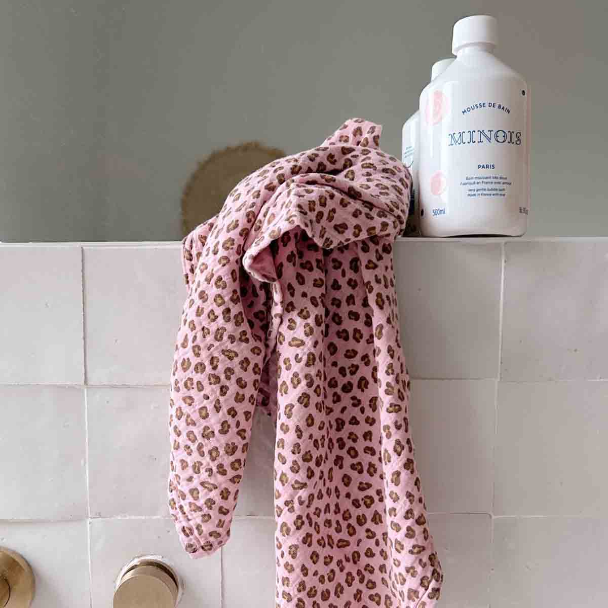 BIANCA SWADDLE MINI LEOPARD CANDY PINK