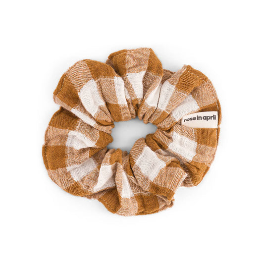 SCRUNCHIE VICHY CARAMEL