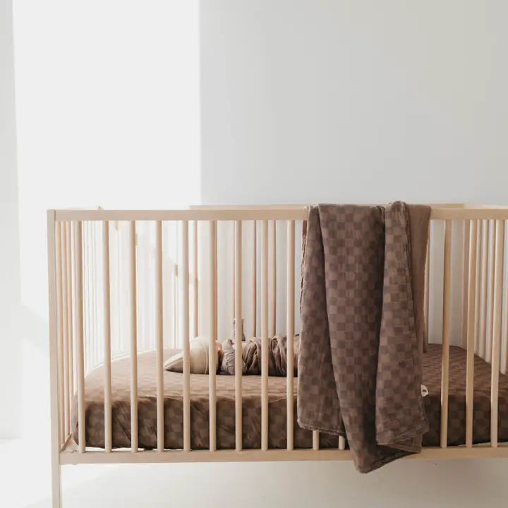Brown Checkered Blanket