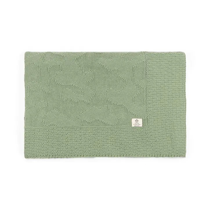 Sage Green Organic Cotton Blanket