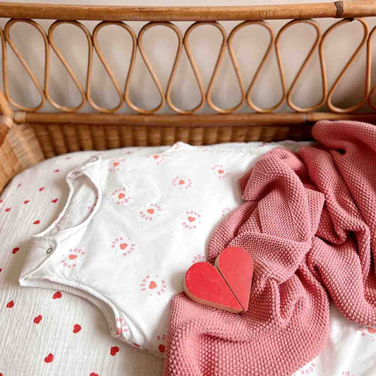 BABY COTTON BLANKET PINK BLUSH
