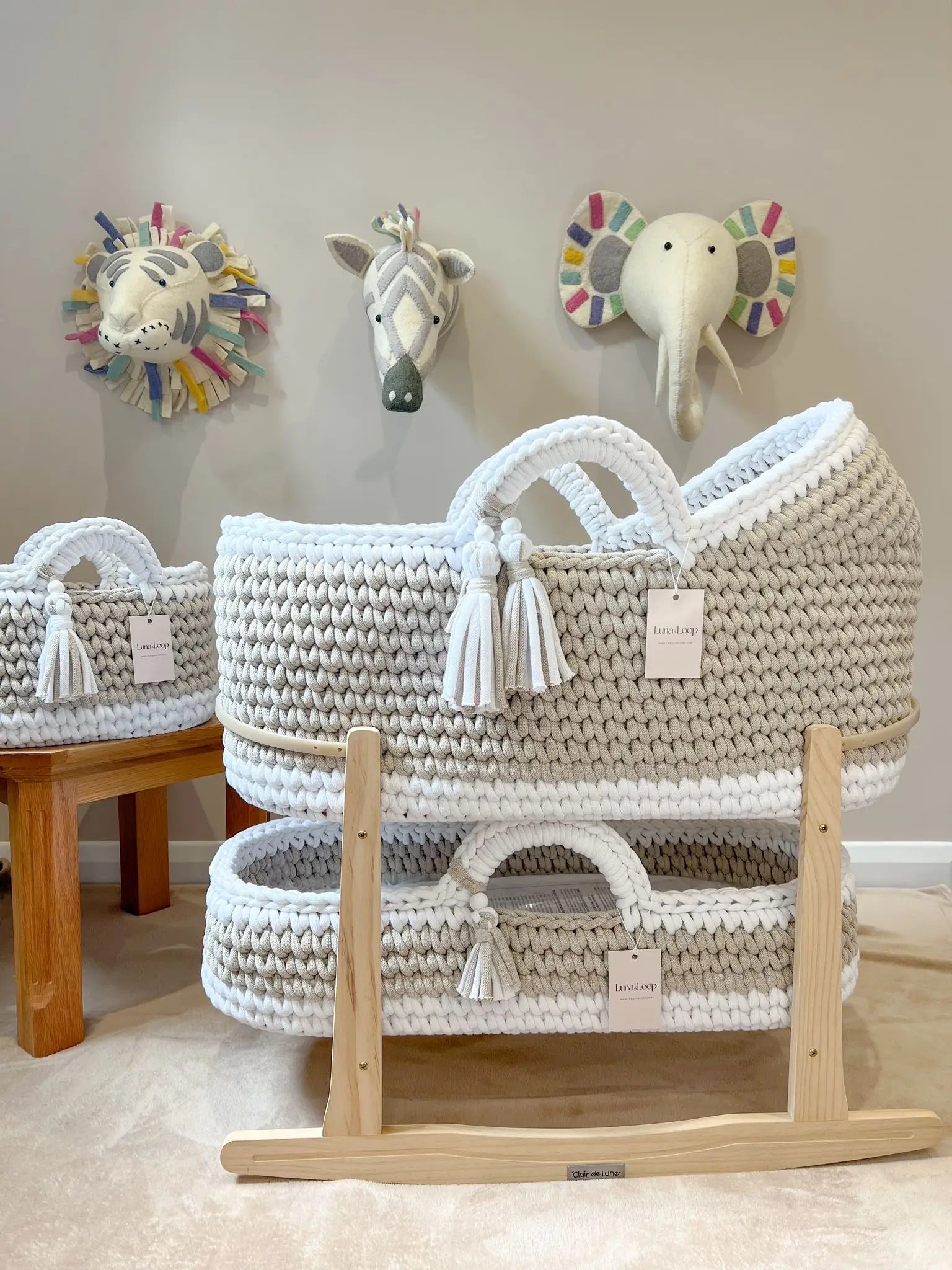 Felt Animal Heads and Tapestries