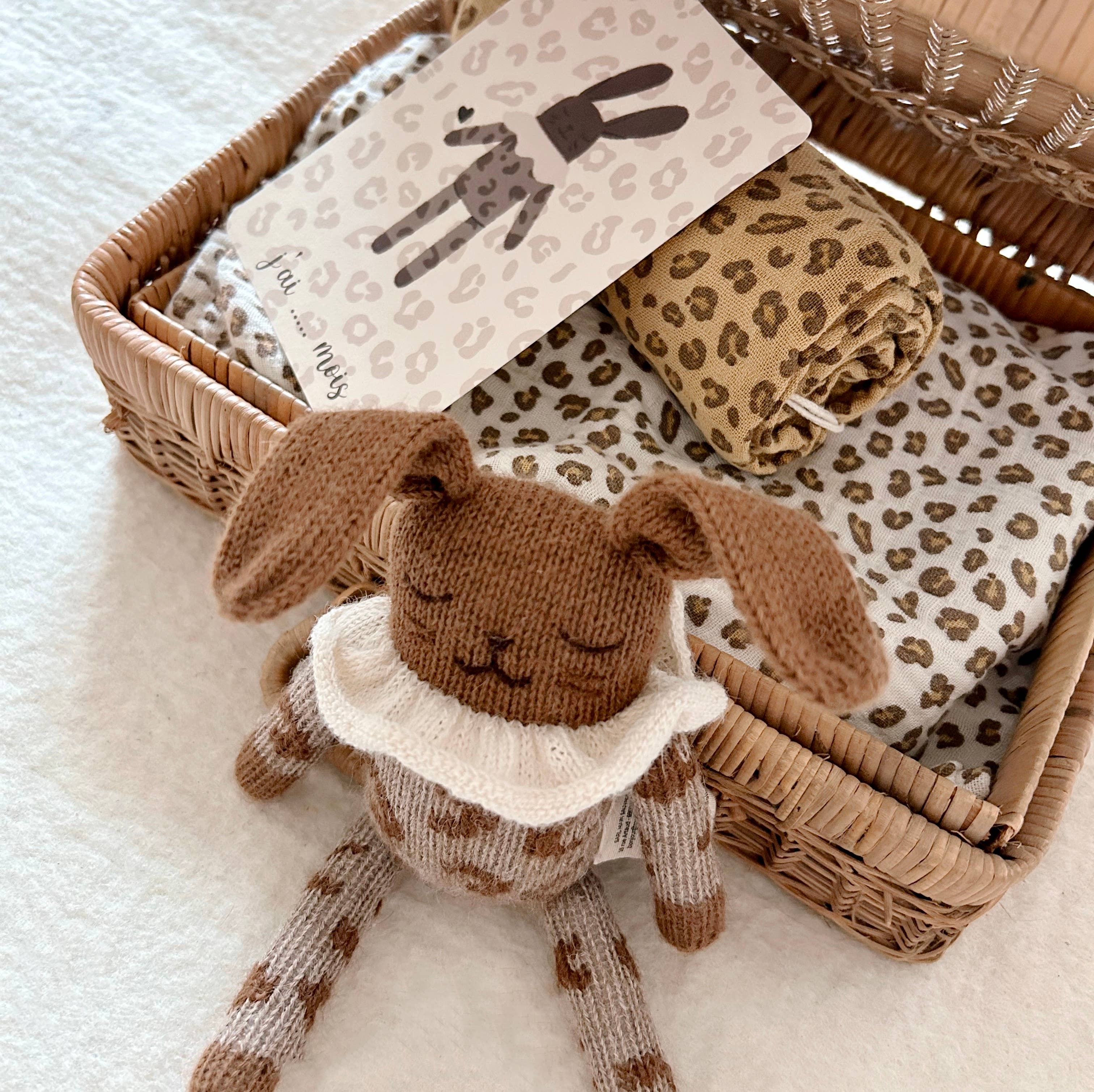 BIANCA SWADDLE MINI LEOPARD COFFEE