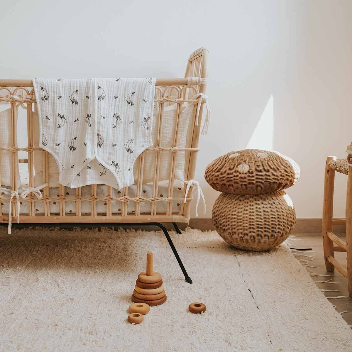 ADELE LIGHTWEIGHT BABY SLEEPING BAG - FAWN ECRU