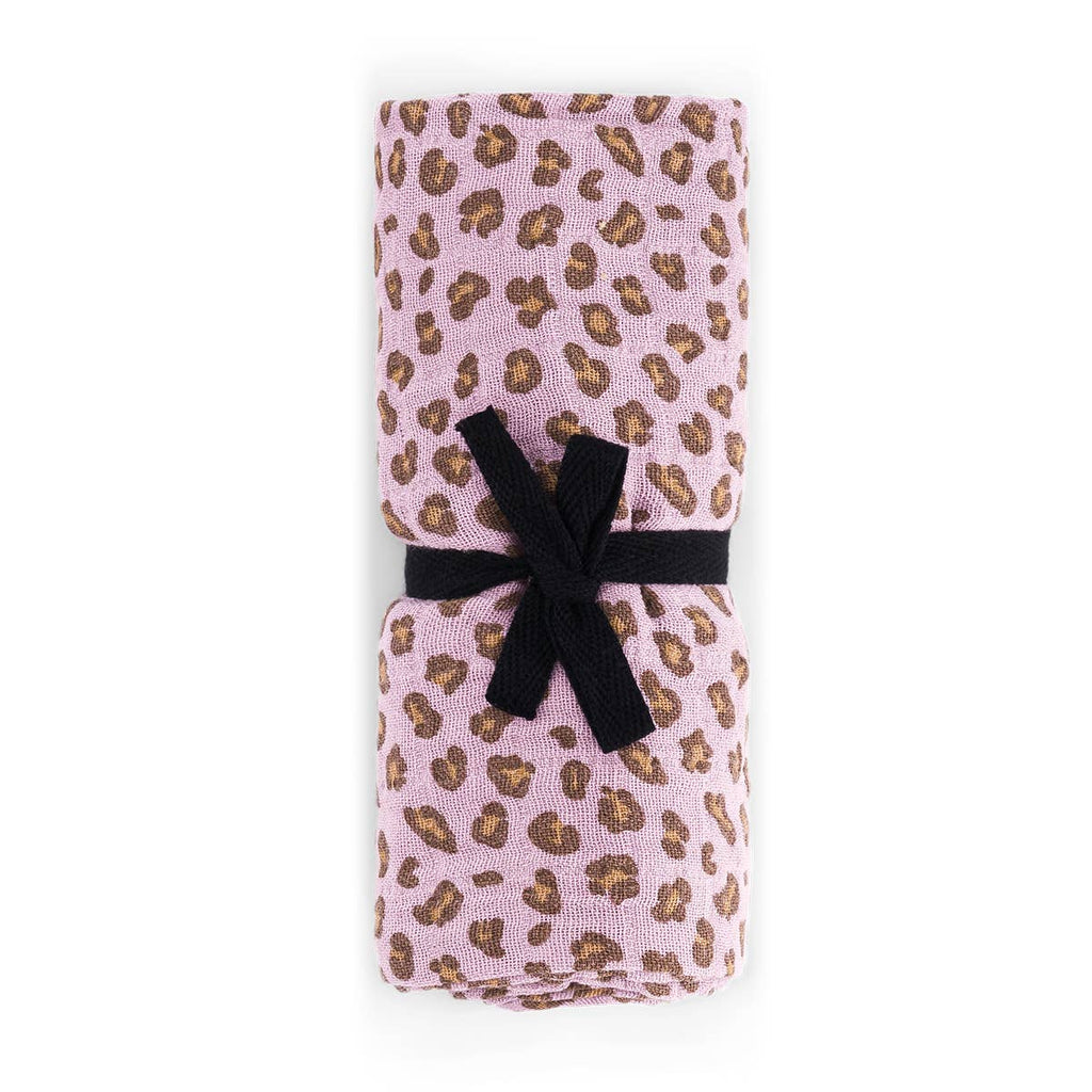 BIANCA SWADDLE MINI LEOPARD LILAC