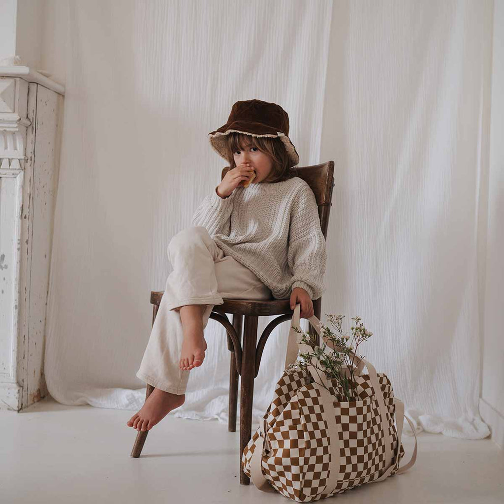 RAPHAEL DIAPER BAG - WEEKEND BAG CHECKERBOARD