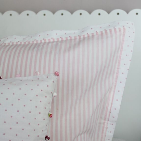 Reversible Floral & Ticking Stripe Duvet Cover & Pillowcase Set - Rockermumma