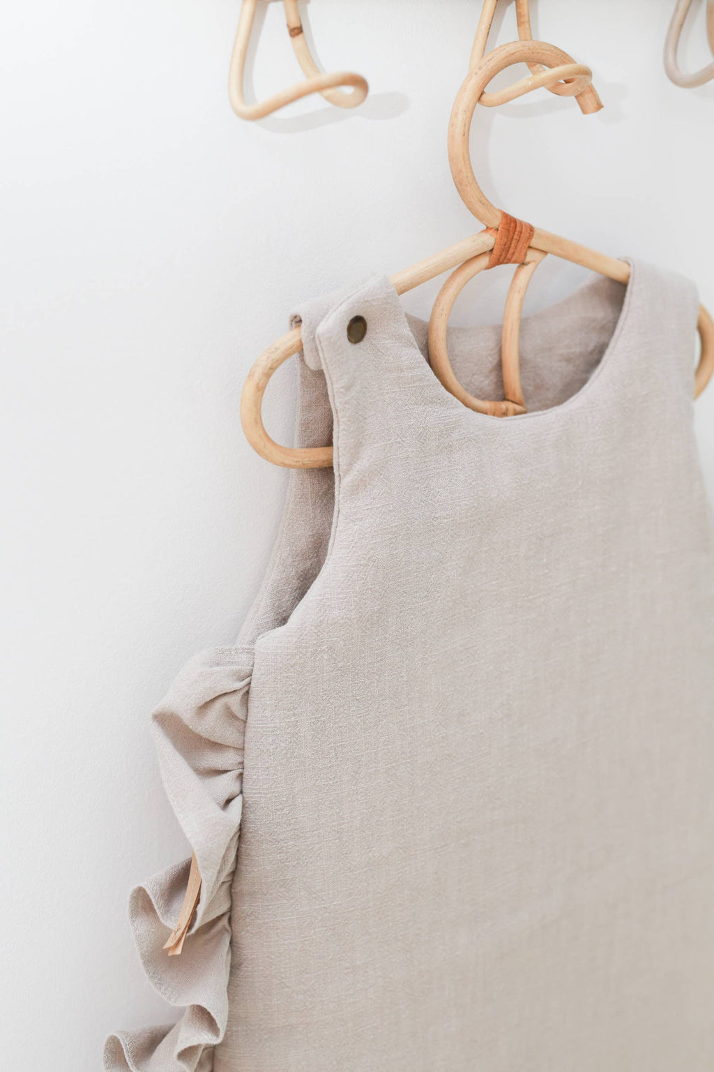 Linen baby sleeping bag frills -2 colors / 1, 1.5, 2.5 TOG