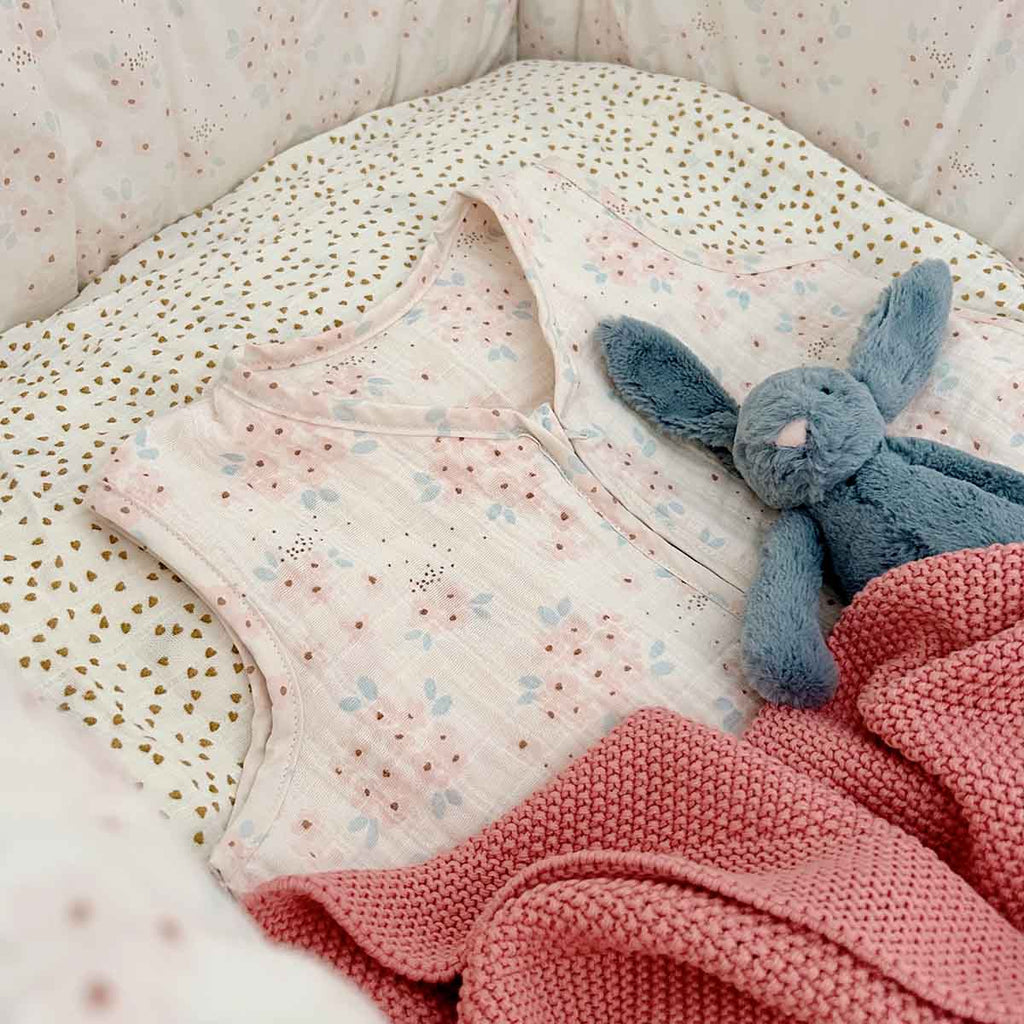 BABY COTTON BLANKET PINK BLUSH