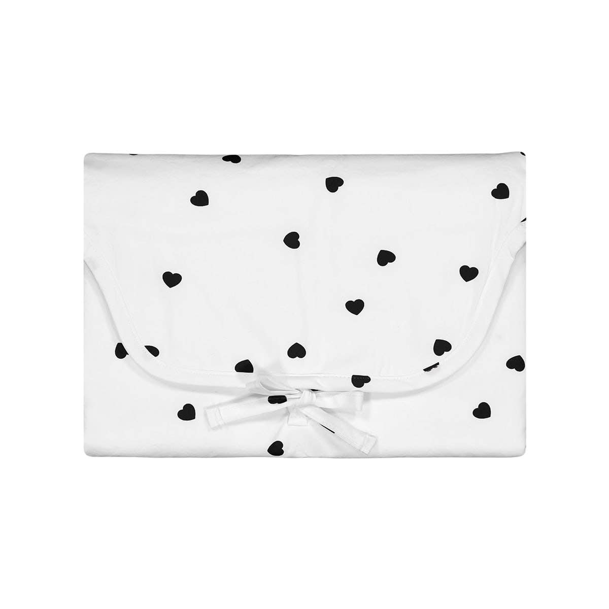 CHARLY NOMAD BABY CHANGING MAT HEART ECRU