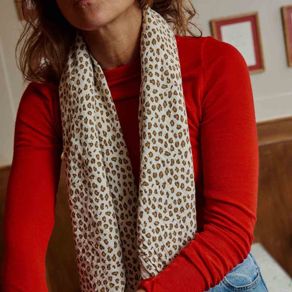 BIANCA SWADDLE MINI LEOPARD GREIGE