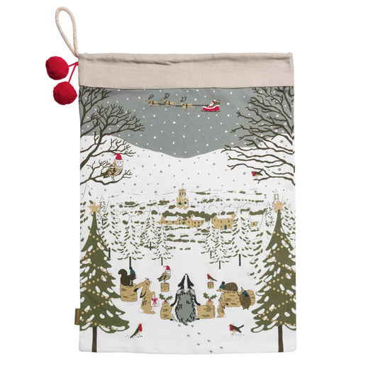 Festive Forest Christmas Sack