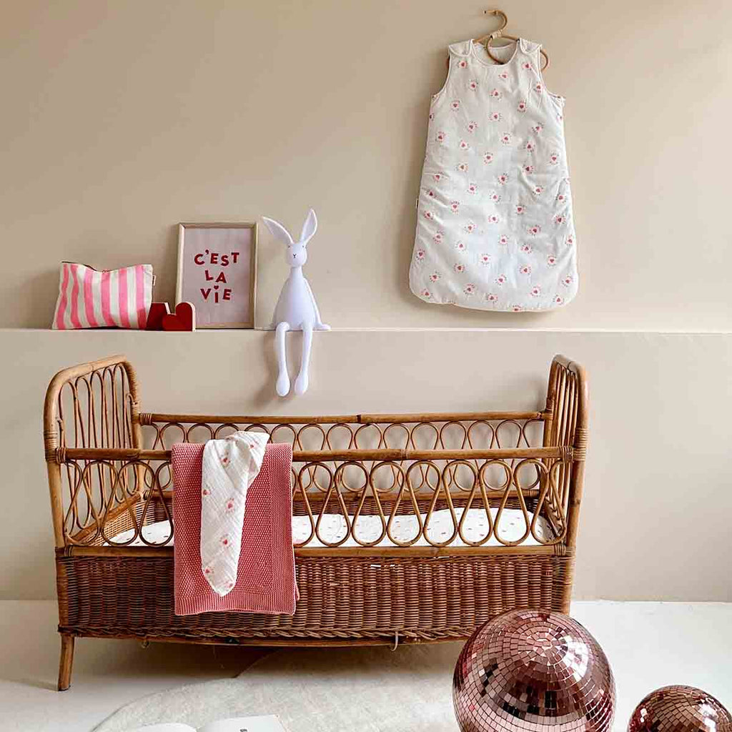 BABY COTTON BLANKET PINK BLUSH