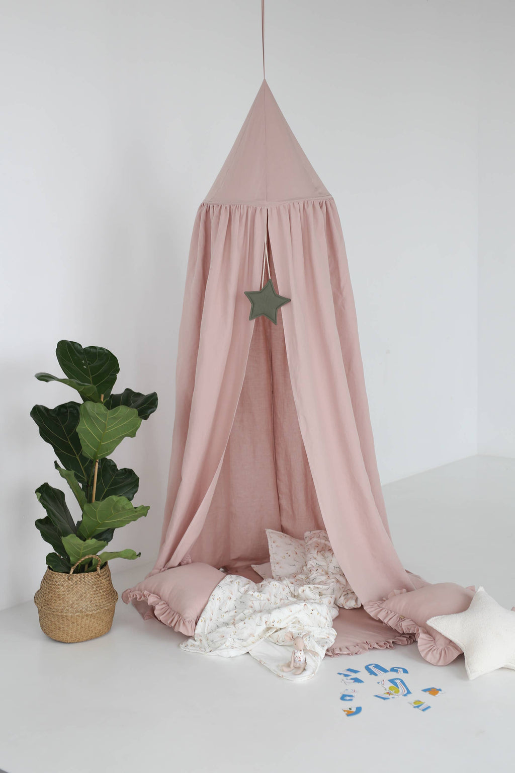 Linen canopy/ linen baldachin (3 colours)