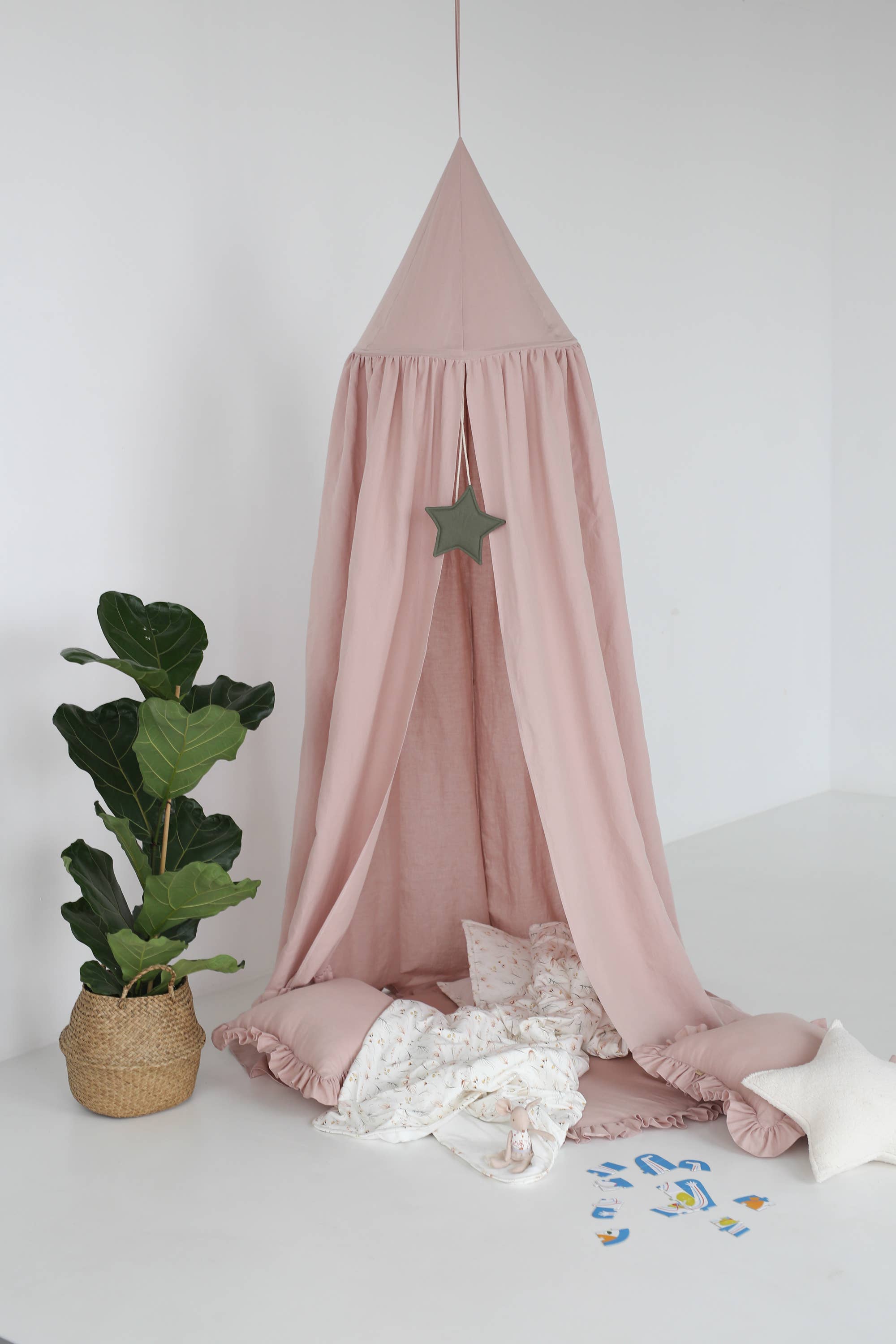 Linen canopy/ linen baldachin (3 colours)