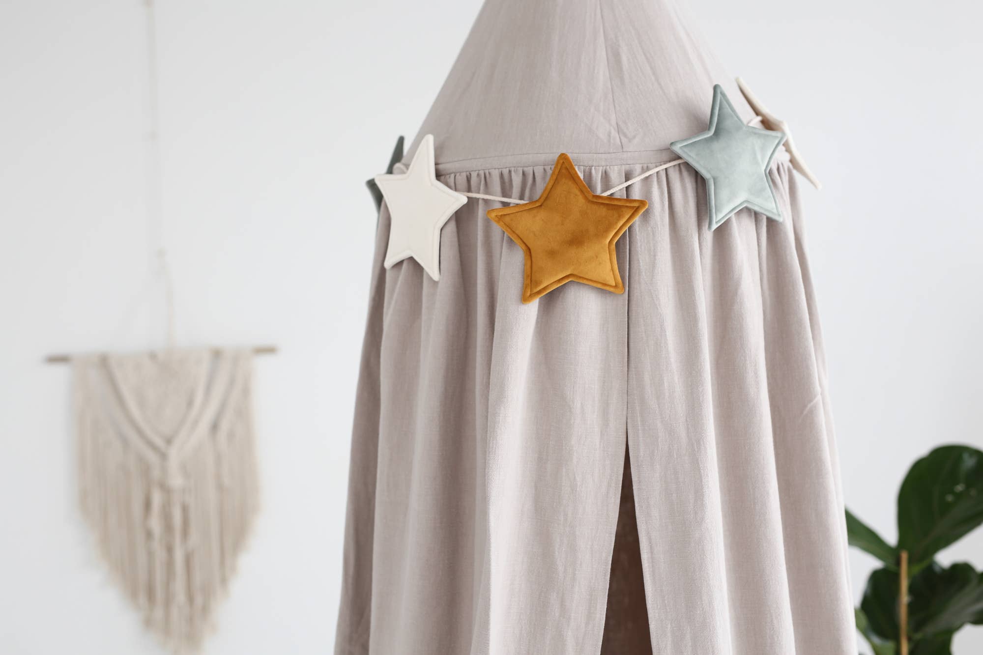 Linen canopy/ linen baldachin (3 colours)