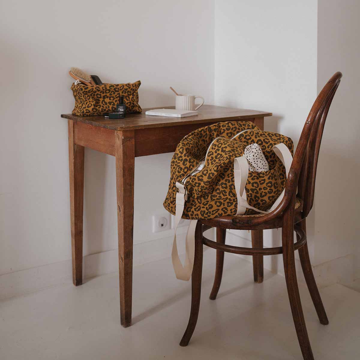 WEEKEND BAG - NAPPY BAG RAPHAEL  - CARAMEL LEOPARD