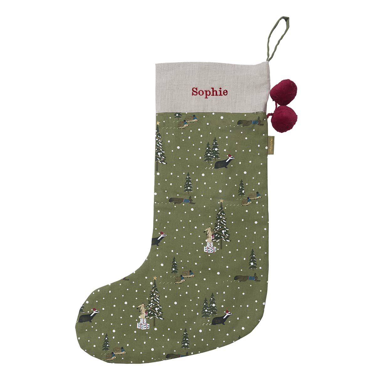 Festive Forest Christmas Stocking - Rockermumma