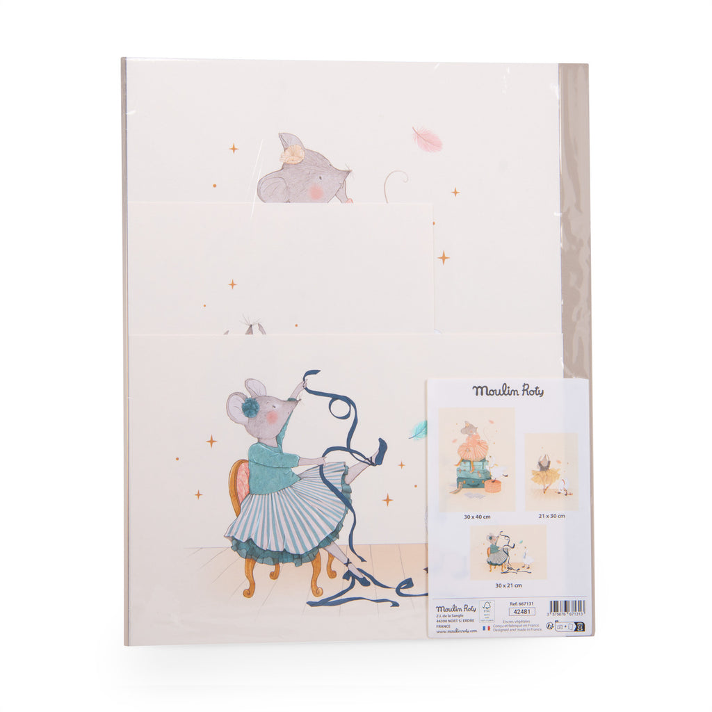 The Little Dance School - Set of 3 Posters
