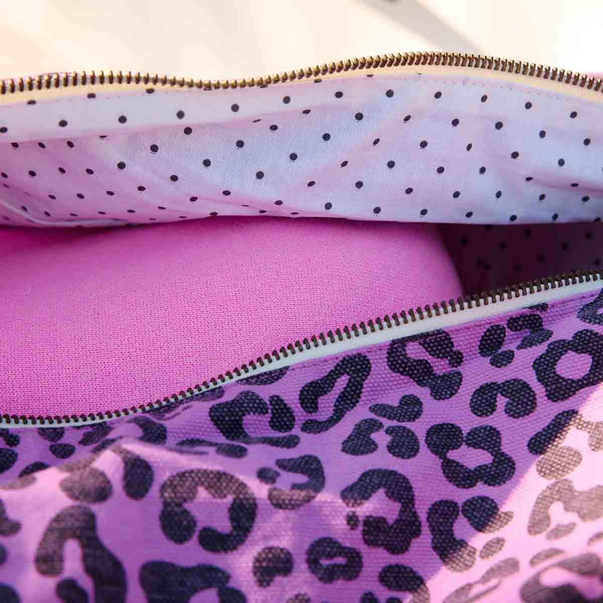 RAPHAEL MANTERNITY BAG - WEEKEND BAG - ORCHID LEOPARD