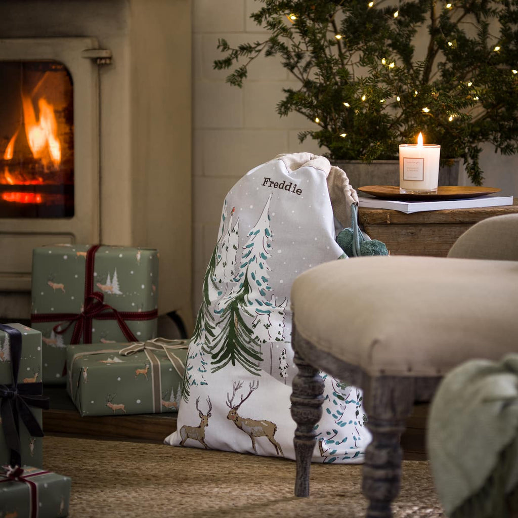 Christmas Stags Christmas Sack - Rockermumma