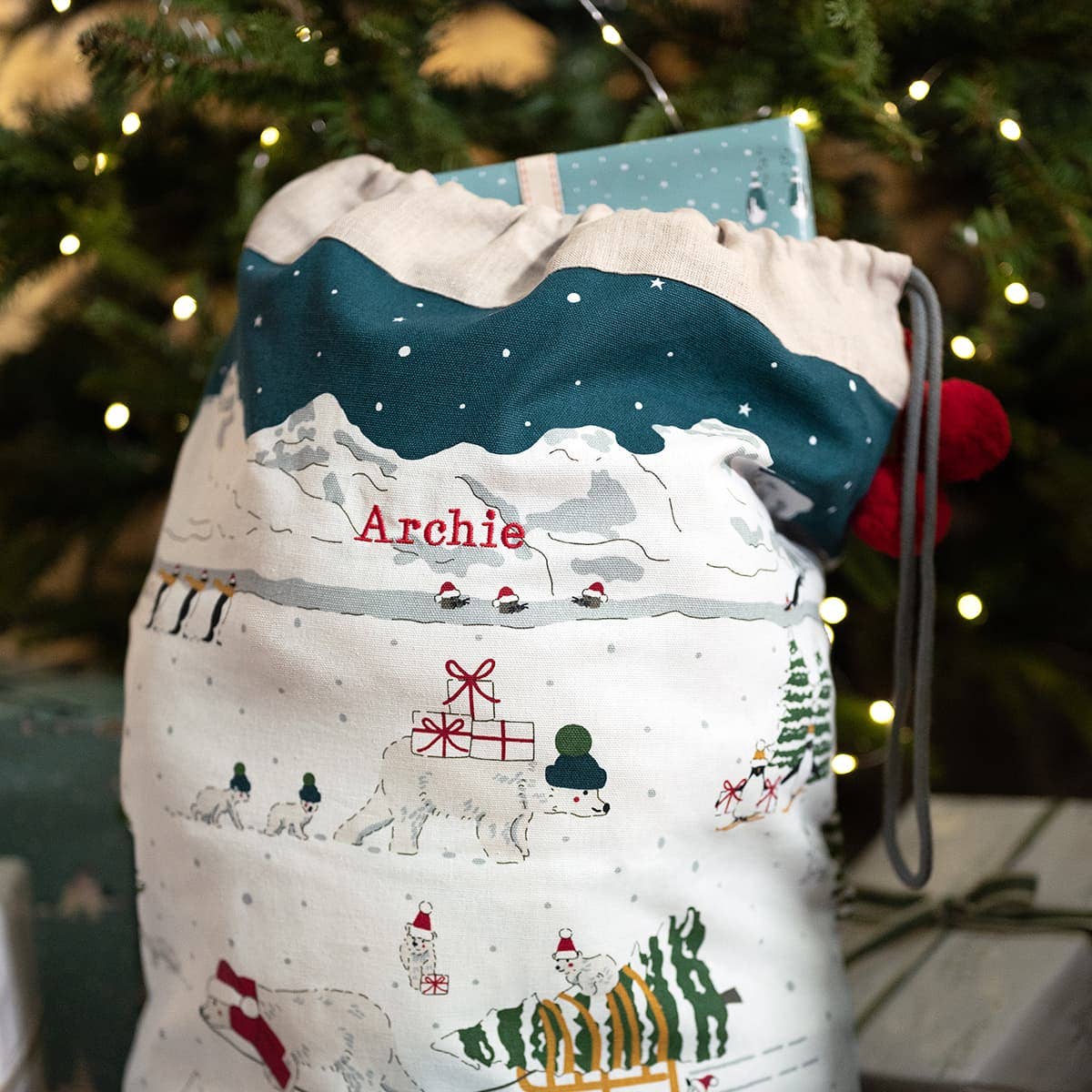 Snow Season Christmas Sack