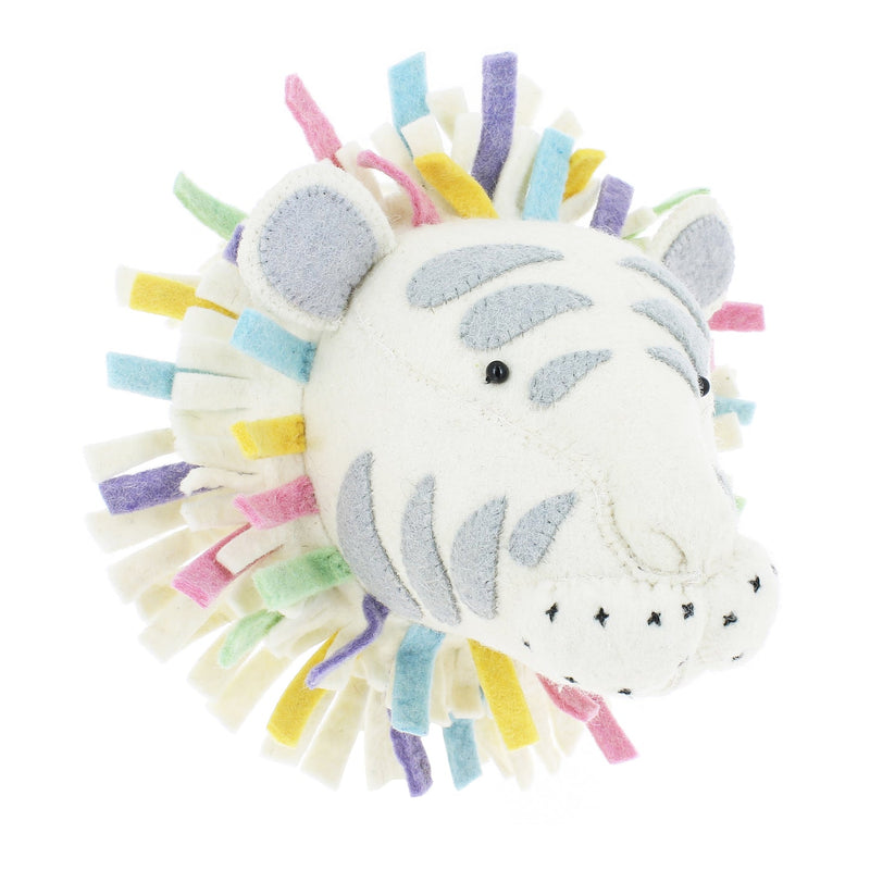 Pastel Safari Tiger Head - Medium size - Fiona Walker