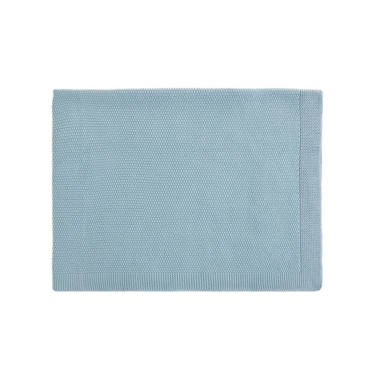 BABY COTTON BLANKET BOU WINTER BLUE