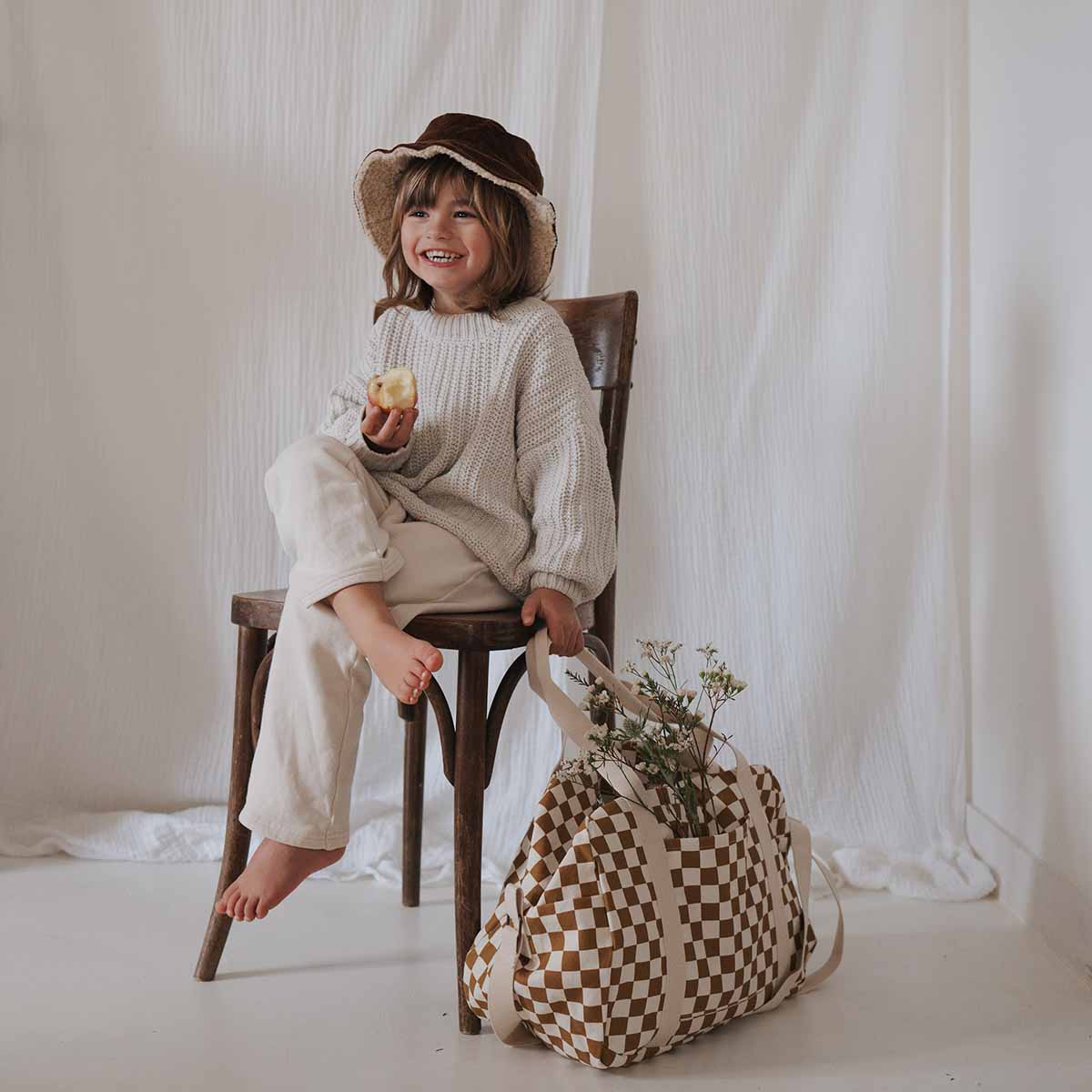 RAPHAEL DIAPER BAG - WEEKEND BAG CHECKERBOARD