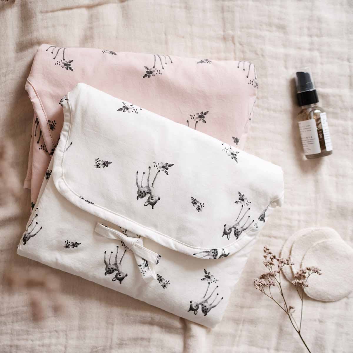 CHARLY NOMAD BABY CHANGING MAT FAWN ECRU