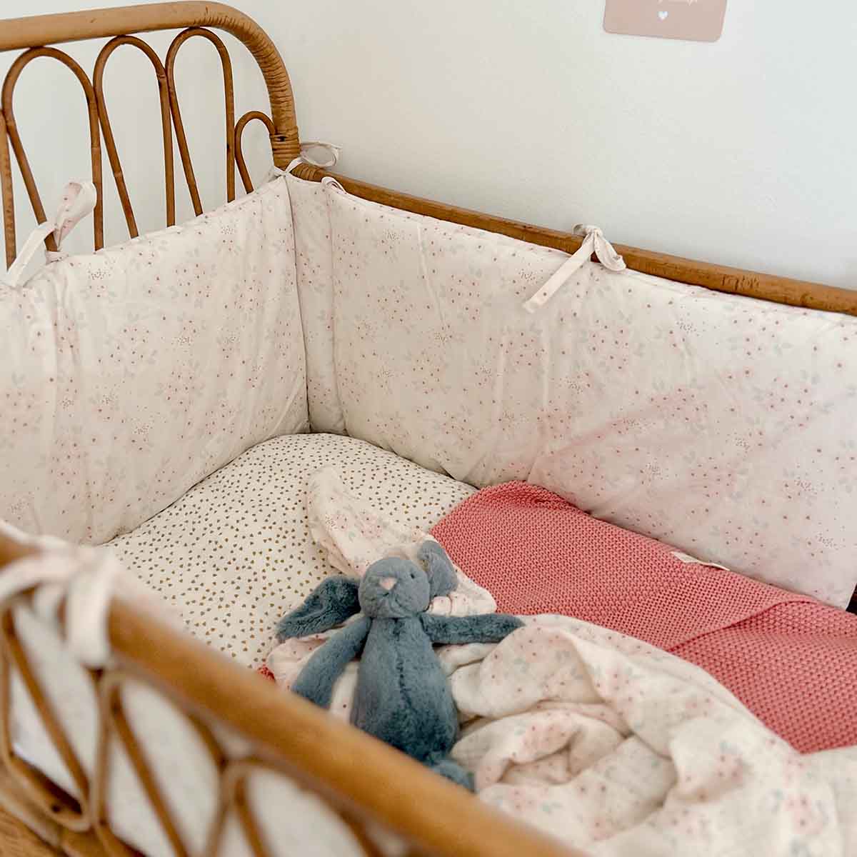 BABY COTTON BLANKET PINK BLUSH