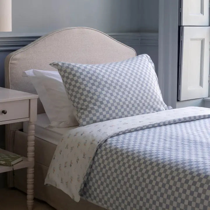 AVERY ROW WAVES DUVET SET IN BLUE