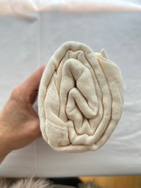 Oat Coloured Muslin Square - 110cm x 90cm