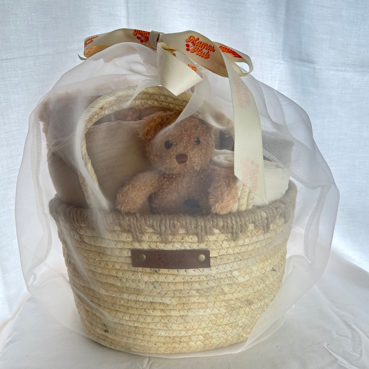 Neutral Coloured Nappy Caddy Hamper