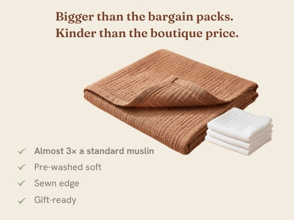Super Sized Organic Muslin Square