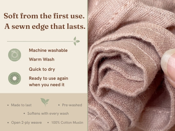 Super Sized Organic Muslin Square