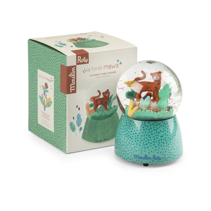 Musical snow globe La forêt Mawa