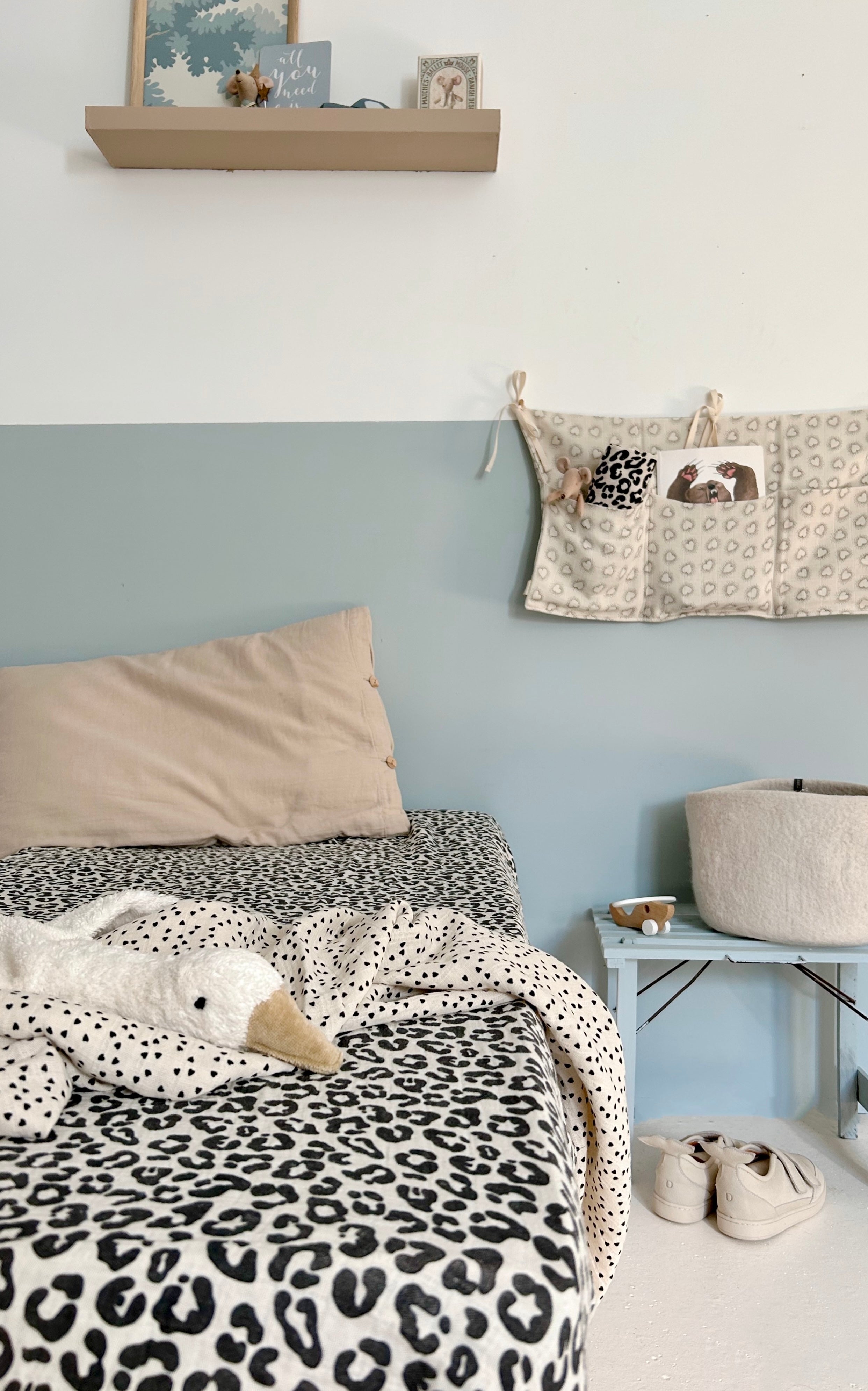 Mono Animal Print Fitted Sheet