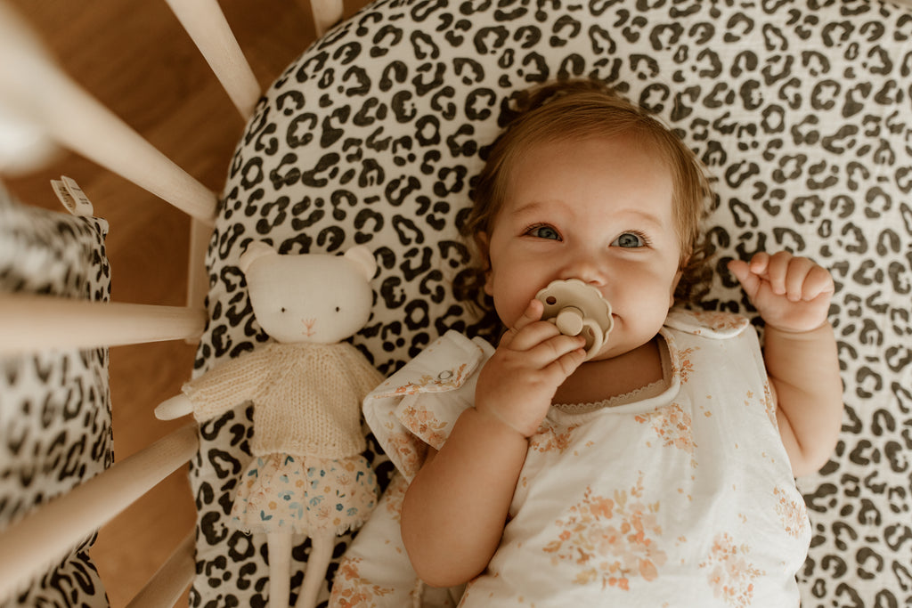 Mono Animal Print Fitted Sheet