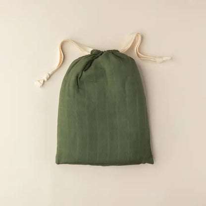 Olive Green Organic Bassinet Sheet