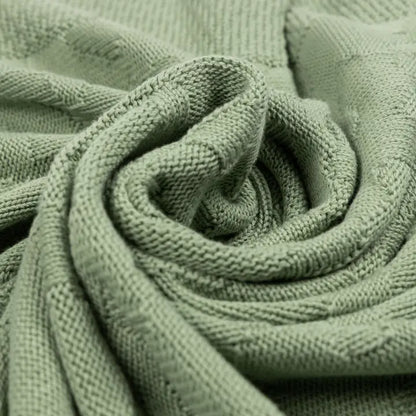 Sage Green Organic Cotton Blanket