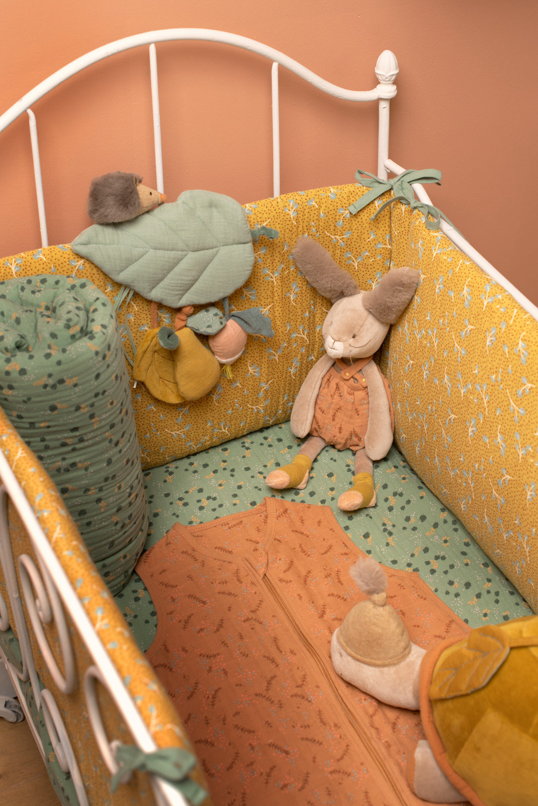 Clay rabbit comforter Trois Petits Lapins