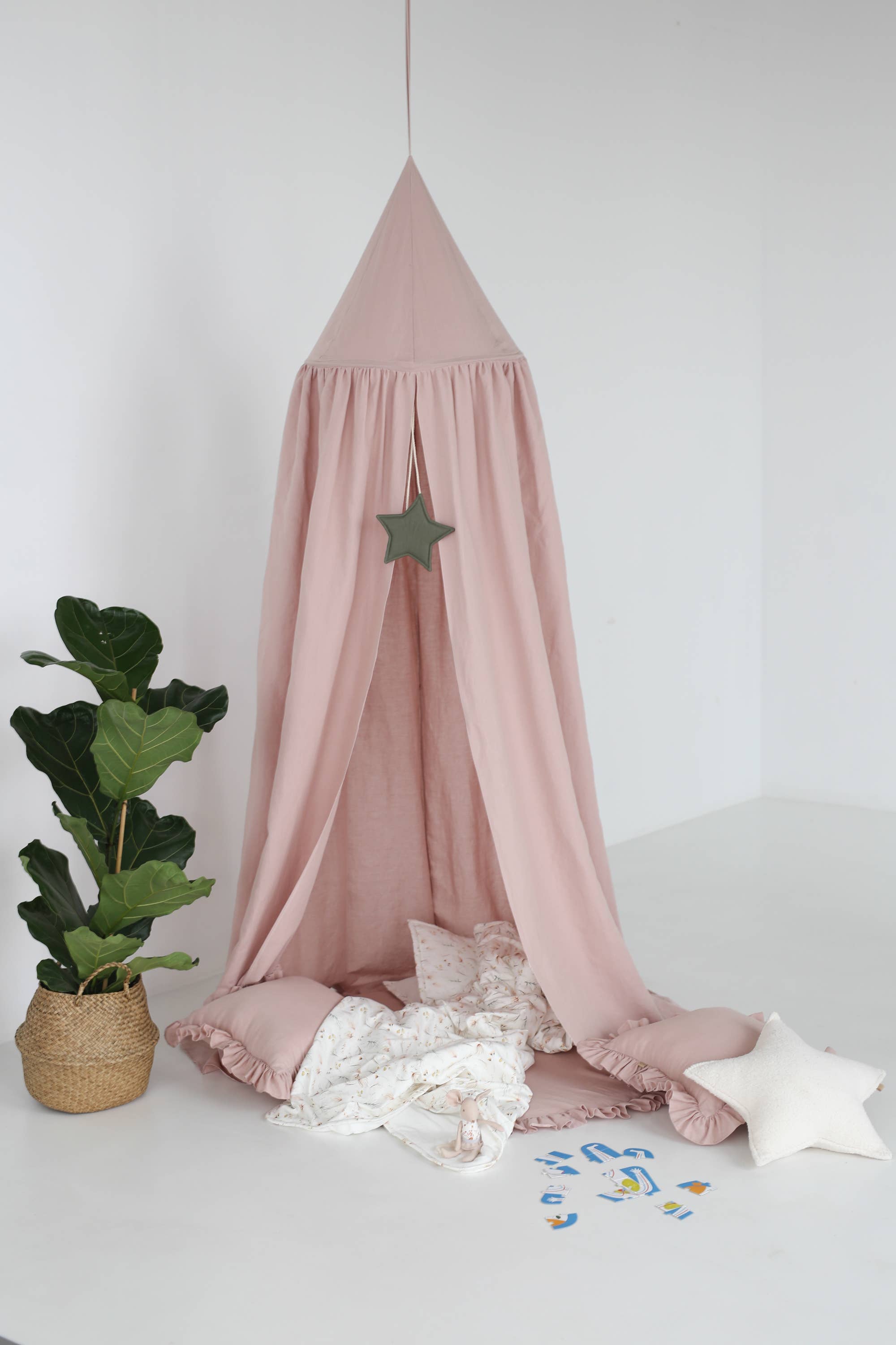 Linen canopy/ linen baldachin (3 colours)