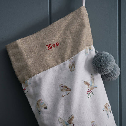 Snowy Owls Christmas Stocking