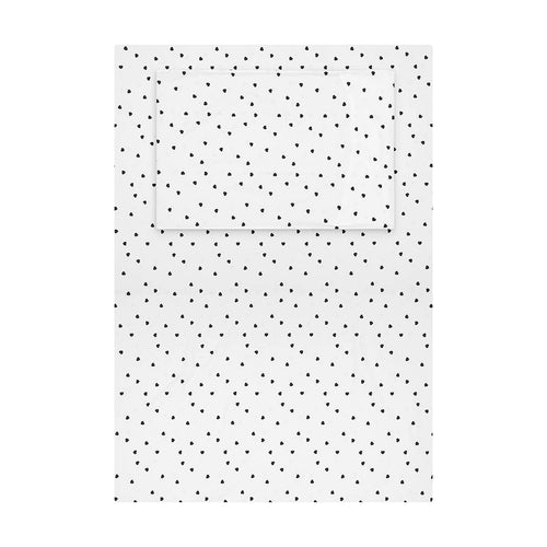 BED LINEN SET BLACK HEART