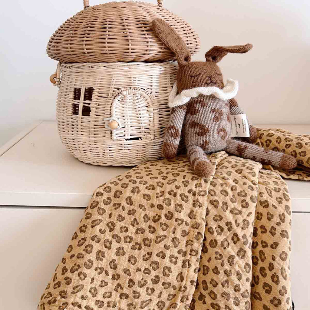BIANCA SWADDLE MINI LEOPARD COFFEE