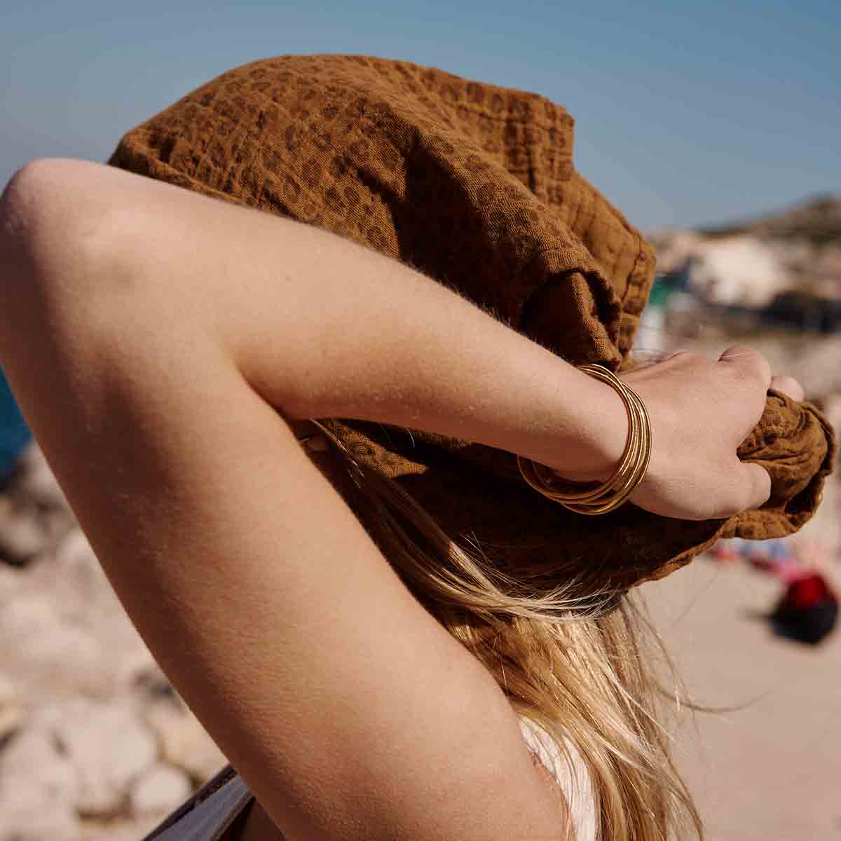 BIANCA SWADDLE MINI LEOPARD CUMIN