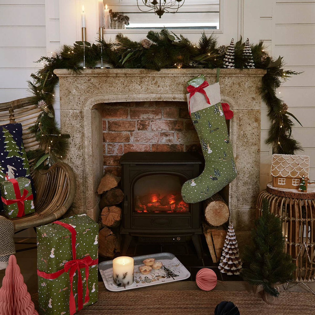 Festive Forest Christmas Stocking - Rockermumma